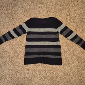 Market and Spruce Blue Stripe Sweater